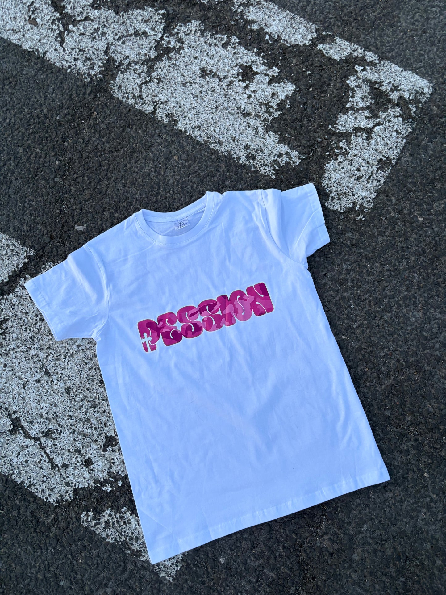 Camouflage Cross Pink/weiß